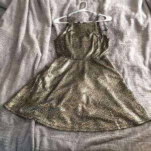 Black and silver dress